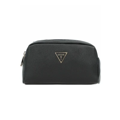 Billede af Guess Double ZIP Kosmetiktasker, Dame, Størrelse: One Size, Black