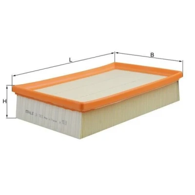 Billede af MAHLE ORIGINAL LX 1803 Luftfilter 56,9 173 266,0 Filterindsats VOLVO: V50, S40 II, C30