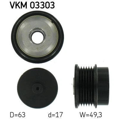 Billede af SKF VKM 03303 Friløbskobling 49,3 CITROËN: C5 3, III Stationcar
