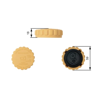 Billede af GATES RC201 Dæksel, køler CHEVROLET: Aveo Sedan, / Kalos Hatchback, Lacetti OPEL: Monza A