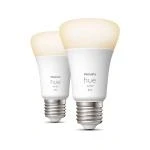Billede af Philips Hvide Hue pærer E27 dobbeltpakke Lampe