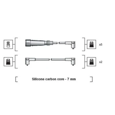 Billede af MAGNETI MARELLI 941318111047 Tændkabelsæt AUDI: 100 C3 Avant, C4 Sedan, Sedan