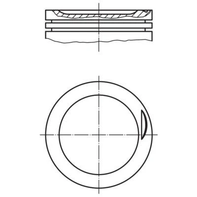Billede af MAHLE ORIGINAL 030 83 00 Motor Stempel 82,51