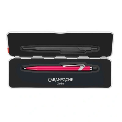 Billede af Kuglepen CARAN D&#039;ACHE 849 Pop Line Fluo, M, med etui, violet 1 stk.