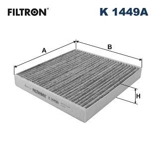 Billede af FILTRON K 1449A Kabinefilter Aktivkulfilter 240 217 32