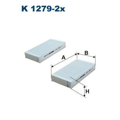 Billede af FILTRON K 1279 2x Kabinefilter Partikelfilter 181 95 30 HONDA: HR V I