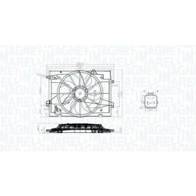 Billede af MAGNETI MARELLI 069422784010 Køleventilator 470 12 132