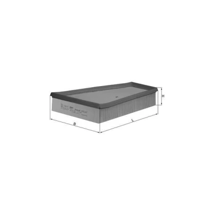 Billede af MAHLE ORIGINAL LX 694 Luftfilter 57,3 204 272,6 Filterindsats CITROËN: Berlingo / First I, I Van, Xsara Hatchback