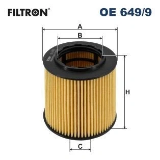 Billede af FILTRON OE 649/9 Oliefilter Filterindsats BMW: 3 Touring, Sedan, 5 Sedan