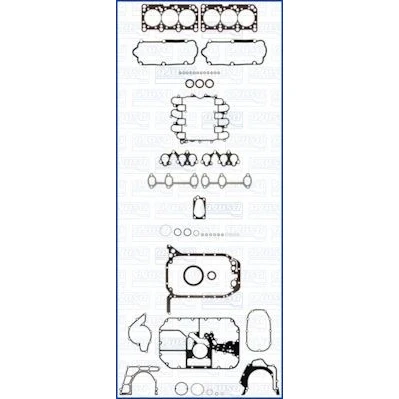 Billede af AJUSA 50176600 Komplet pakningssæt, motor med cylinderhovedpakning, ventilarmstætning FIBERMAX AUDI: A4 B5 Avant