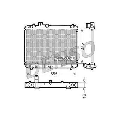 Billede af DENSO DRM47008 Radiator Aluminium 555 375 16 SUZUKI: SWIFT 3