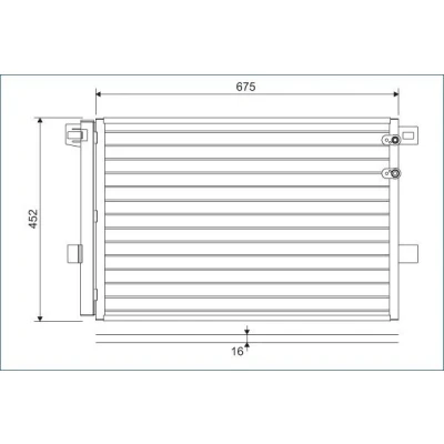 Billede af VALEO 814054 Kondensator uden tørrer Aluminium 452