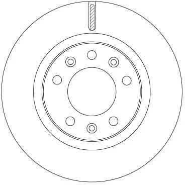 Billede af TRW DF6785 Bremseskiver 266 22 5 108 ventileret lakeret PEUGEOT: 308 SW 2, II Hatchback, Van / Hatchback