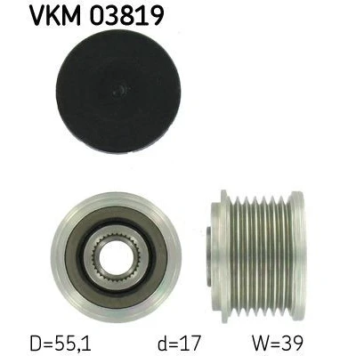 Billede af SKF VKM 03819 Friløbskobling 39 MERCEDES BENZ: E klasse T modell, ML