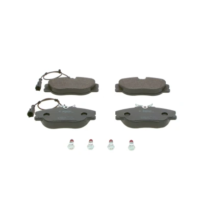 Billede af BOSCH 0 986 460 942 Bremseklodser Low Metallic med indbygget slidsensor anti knirke plade, skruer tilbehør ALFA ROMEO: Spider, 155
