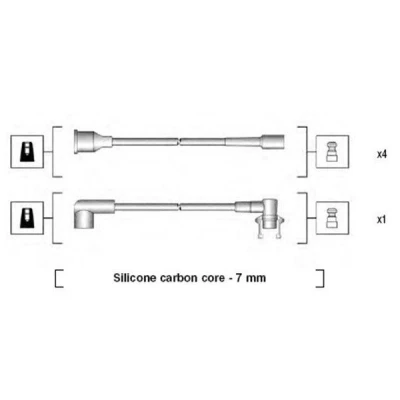 Billede af MAGNETI MARELLI 941145230720 Tændkabelsæt RENAULT: Super 5 Hatchback, 19 II Hatchback