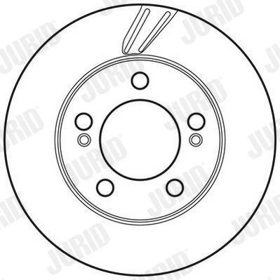Billede af JURID 562785JC Bremseskiver 294 28 5 130 ventileret coatet uden skruer SSANGYONG: Rexton / 2, Kyron, W