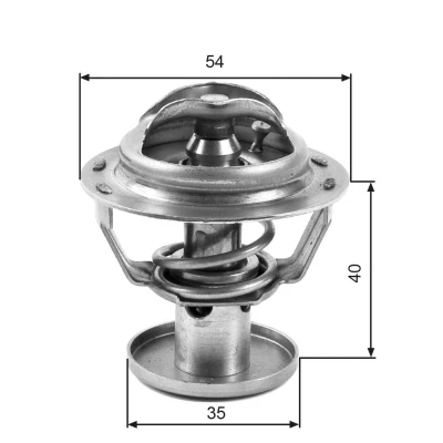 Billede af GATES TH32387G1 Termostat 87 med pakninger uden hus FORD: MONDEO 3 Kombi, 1,