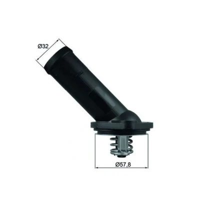 Billede af MAHLE ORIGINAL TI 225 92D Termostat 92 med pakning VOLKSWAGEN: GOLF 6, Passat B7 Variant, Polo V Hatchback, SEAT: Ibiza 4 Sportcoupe, Altea,