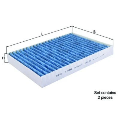 Billede af MAHLE ORIGINAL LAO 292/S Kabinefilter Aktivkulfilter, med antiallergisk virkning, antibakteriel virkning 262,0 184 30,0 CST4624