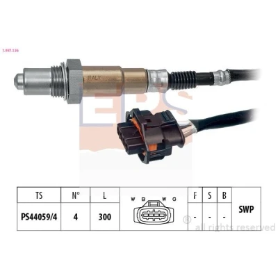 Billede af EPS 1.997.136 Lambdasonde Made in Italy OE Equivalent opvarmet, pladesonde, Gevind, forsmurt OPEL: Vectra C Sedan, Zafira A, CC