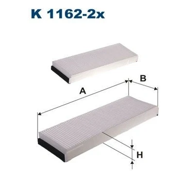Billede af FILTRON K 1162 2x Kabinefilter Partikelfilter 297 99 30 AUDI: A6 C6 Avant, Sedan, Allroad