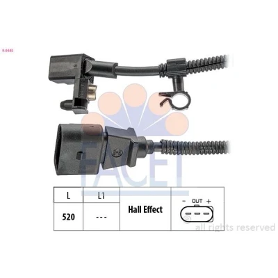 Billede af FACET 9.0445 Impulsensor Made in Italy OE Equivalent VOLKSWAGEN: Polo IV Hatchback, Lupo / 3L, III AUDI: A2, SEAT: Ibiza 2