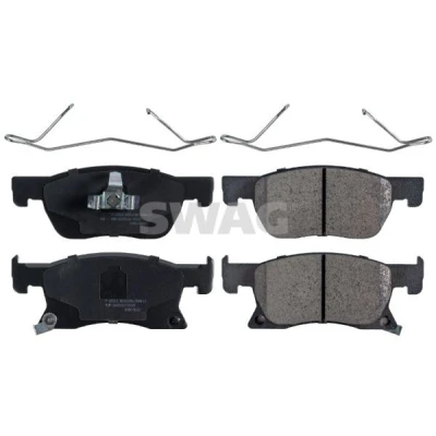 Billede af SWAG 42 11 6239 Bremseklodser foraksel med akustisk advarsel for slid stempelklips, bøjler OPEL: Astra K Sports Tourer, Hatchback