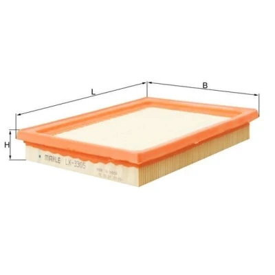 Billede af MAHLE ORIGINAL LX 3305 Luftfilter 34,0 168 228, 228,0 Filterindsats NISSAN: Note II Hatchback, MICRA 4