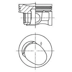 Billede af KOLBENSCHMIDT 41257610 Motor Stempel 71,25 VOLKSWAGEN: GOLF 6, SKODA: Octavia II Hatchback, SEAT: Toledo 4