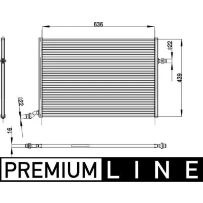 Billede af MAHLE ORIGINAL CIR 26 000P Lavtemperaturkøler, intercooler