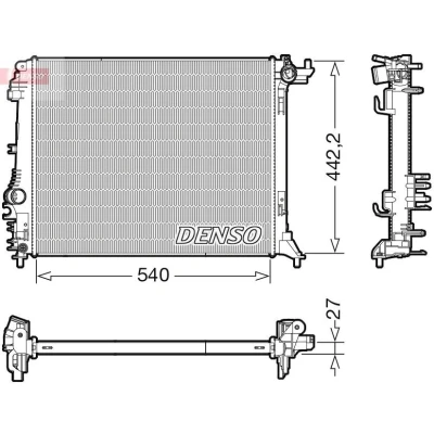 Billede af DENSO DRM23114 Radiator 540 452 27