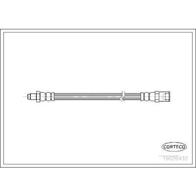 Billede af CORTECO 19026432 Bremseslange foraksel 350 IVECO: DAILY 3