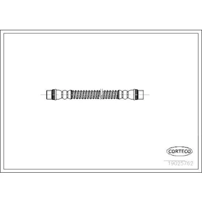 Billede af CORTECO 19025762 Bremseslange bagaksel 250