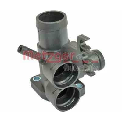 Billede af METZGER 4010086 Kølemiddelflange Cylinderhoved, venstre med pakning uden sensor VOLKSWAGEN: GOLF 3, 3 Cabrio, Variant