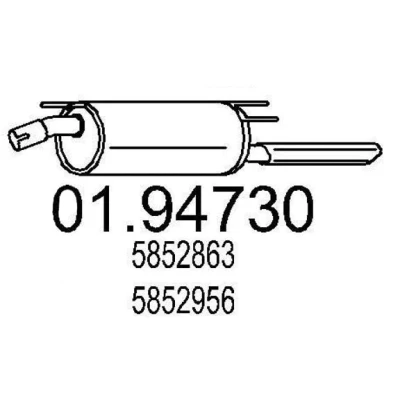 Billede af MTS 01.94730 Lydpotte 880 OPEL: Astra F Caravan