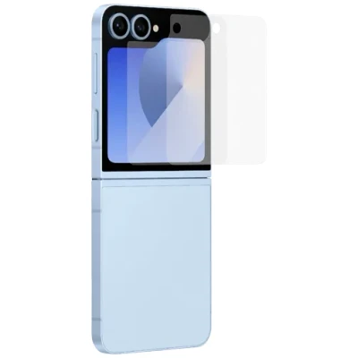 Billede af Samsung Clear Skærmbeskytter Af Plastik Galaxy Z Flip 6 2 Pakker