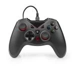 Billede af Nedis Gamepad USB Type A Drevet PC Antal knapper: 12 Kabellængde: 1.60 m Sort