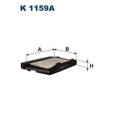 Billede af FILTRON K 1159A Kabinefilter Aktivkulfilter 325 200 44 SAAB: 9 5 Stationcar, Sedan