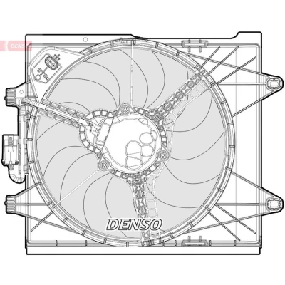 Billede af DENSO DER09096 Køleventilator FIAT: 500 Hatchback, C Cabriolet