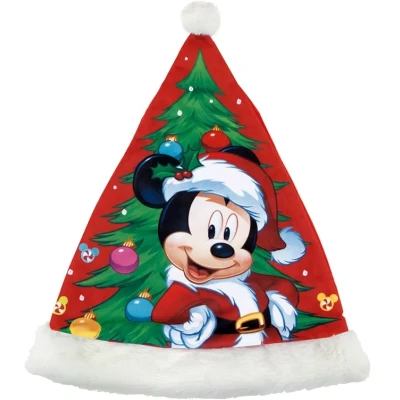 Billede af Mickey Mouse Julemandshat Happy smiles Børns 37 cm