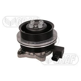 Billede af GRAF PA1379 Vandpumpe med pakning elektromagnetisk plastik til multi V remsdrift VOLKSWAGEN: Polo Hatchback, Golf 6, 5, SKODA: Fabia 2, 2