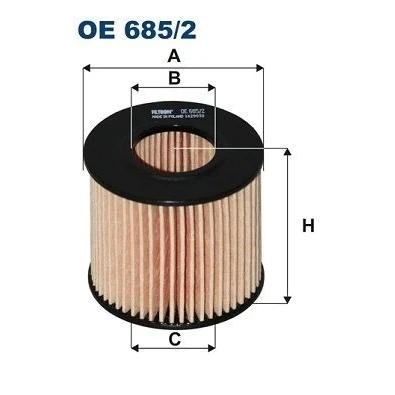 Billede af FILTRON OE 685/2 Oliefilter Filterindsats TOYOTA: Avensis III Stationcar, Yaris Hatchback, II LEXUS: CT