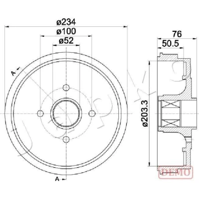 Billede af JAPKO 560409C Bremsetromler RENAULT: CLIO 2, TWINGO 1
