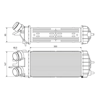 Billede af VALEO 817706 Intercooler Aluminium uden sensor