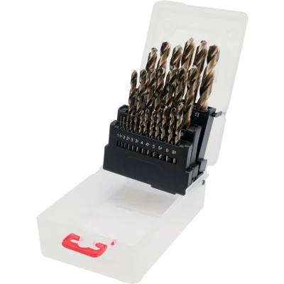 Billede af YATO YT 41605 Metal spiralbor sæt 1, 1.5, 2, 2.5, 3, 3.5, 4, 4.5, 5, 5.5, 6, 6.5, 7, 7.5, 8, 8.5, 9, 9.5, 10, 10.5, 11, 11.5, 12, 12.5, 13 1 25