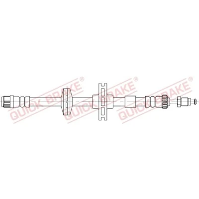 Billede af QUICK BRAKE 32.839 Bremseslange 415 M10x1 RENAULT: Laguna 3 Grandtour, III Coupe