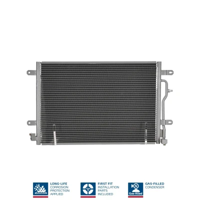 Billede af NISSENS 94665 Kondensator uden tørrer Aluminium 605 R 134a AUDI: A4 B6 Sedan, B6/B7 Cabriolet, Avant