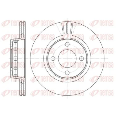 Billede af REMSA 6295.10 Bremseskiver foraksel 280, 280 22 4 ventileret AUDI: 80 B4 Sedan, Cabriolet B4, Avant