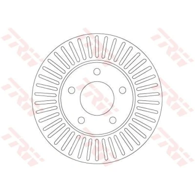 Billede af TRW DF6922 Bremseskiver 278 24 5 114,3 ventileret lakeret FORD: Maverick SUV